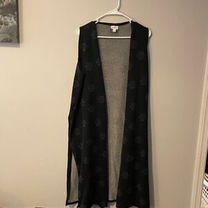 LuLaRoe Black Open Front Cardigan
